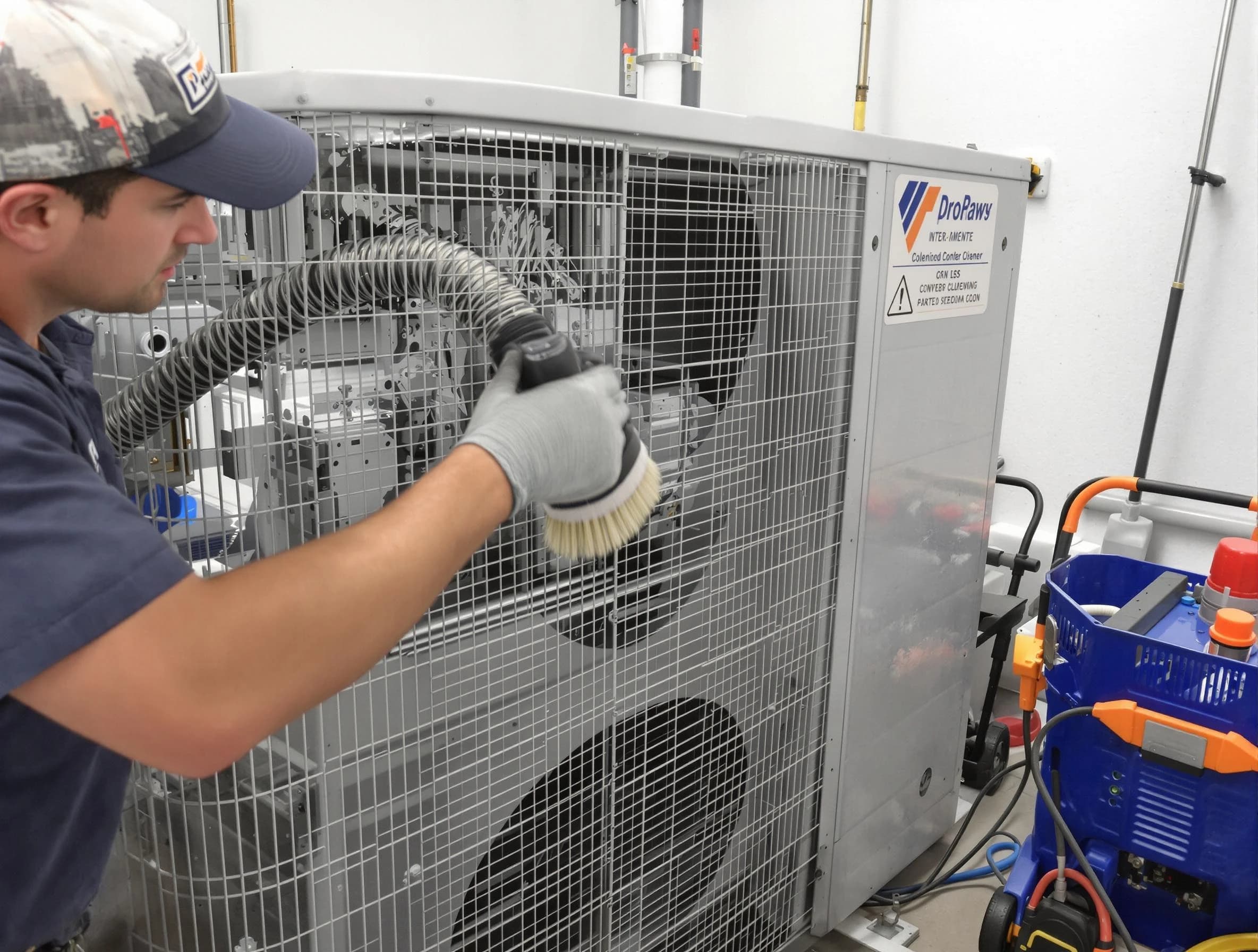 Montrose Air Duct Cleaning specialist performing precision AC coil cleaning for improved system performance in Montrose
