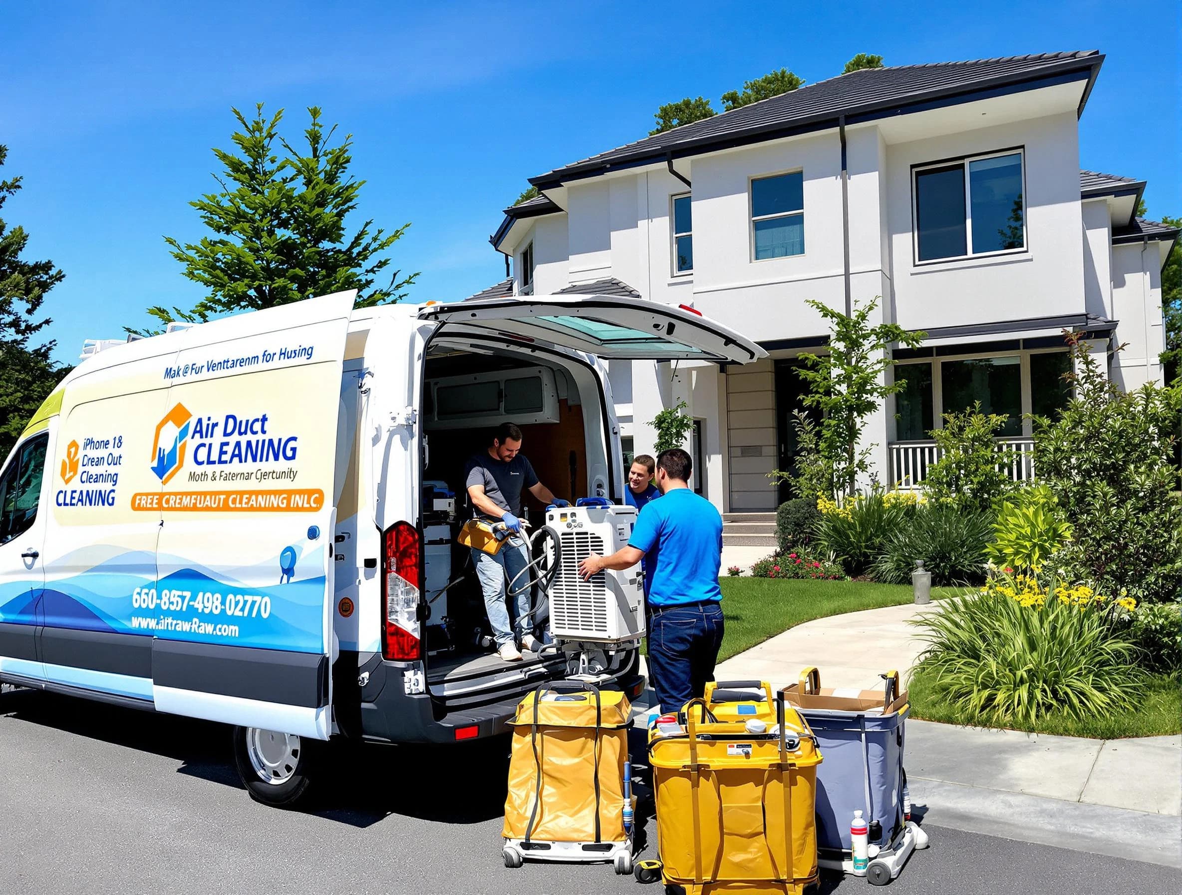 Montrose Air Duct Cleaning technician performing professional air duct cleaning in Montrose