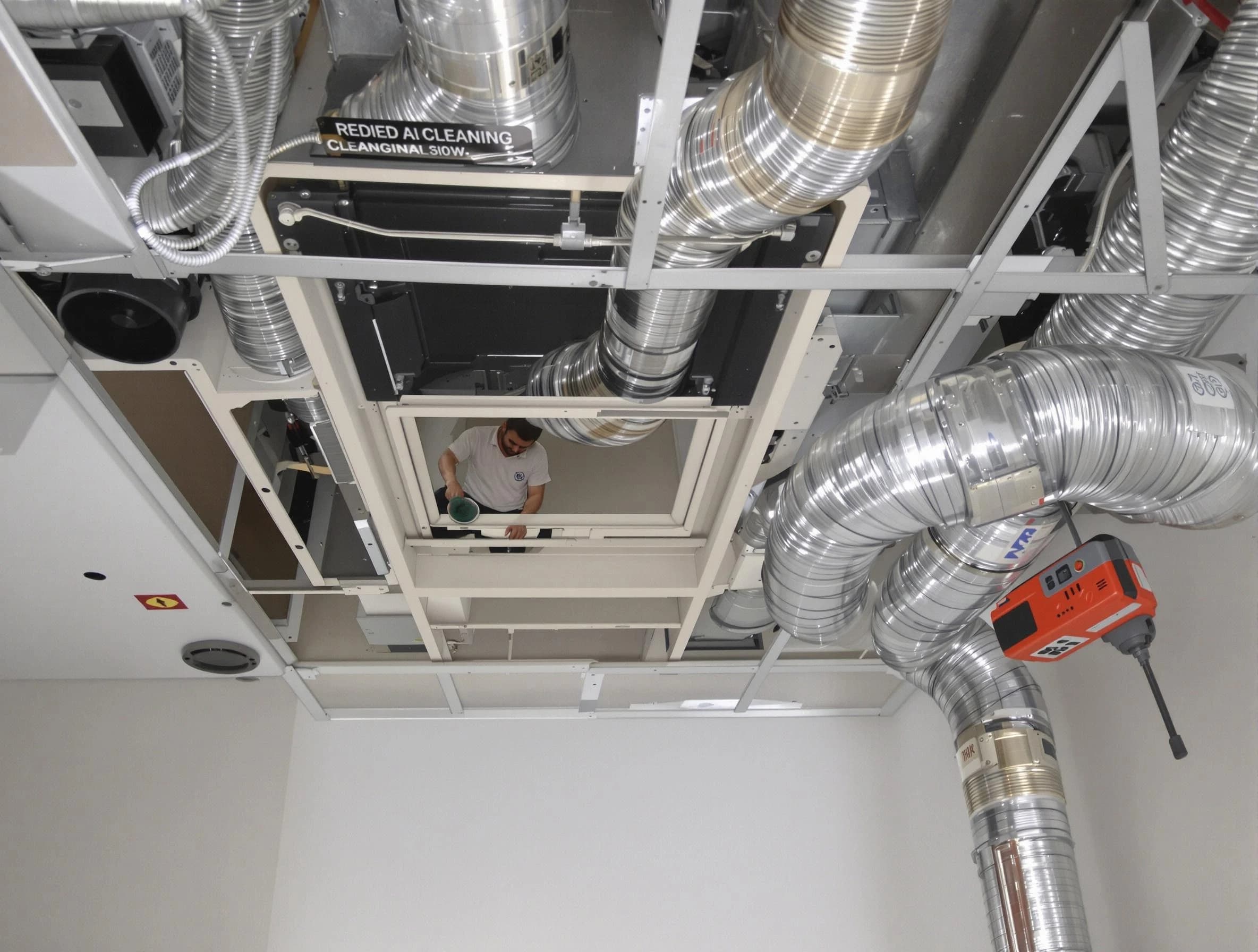 Montrose Air Duct Cleaning technician performing detailed central duct system cleaning in Montrose