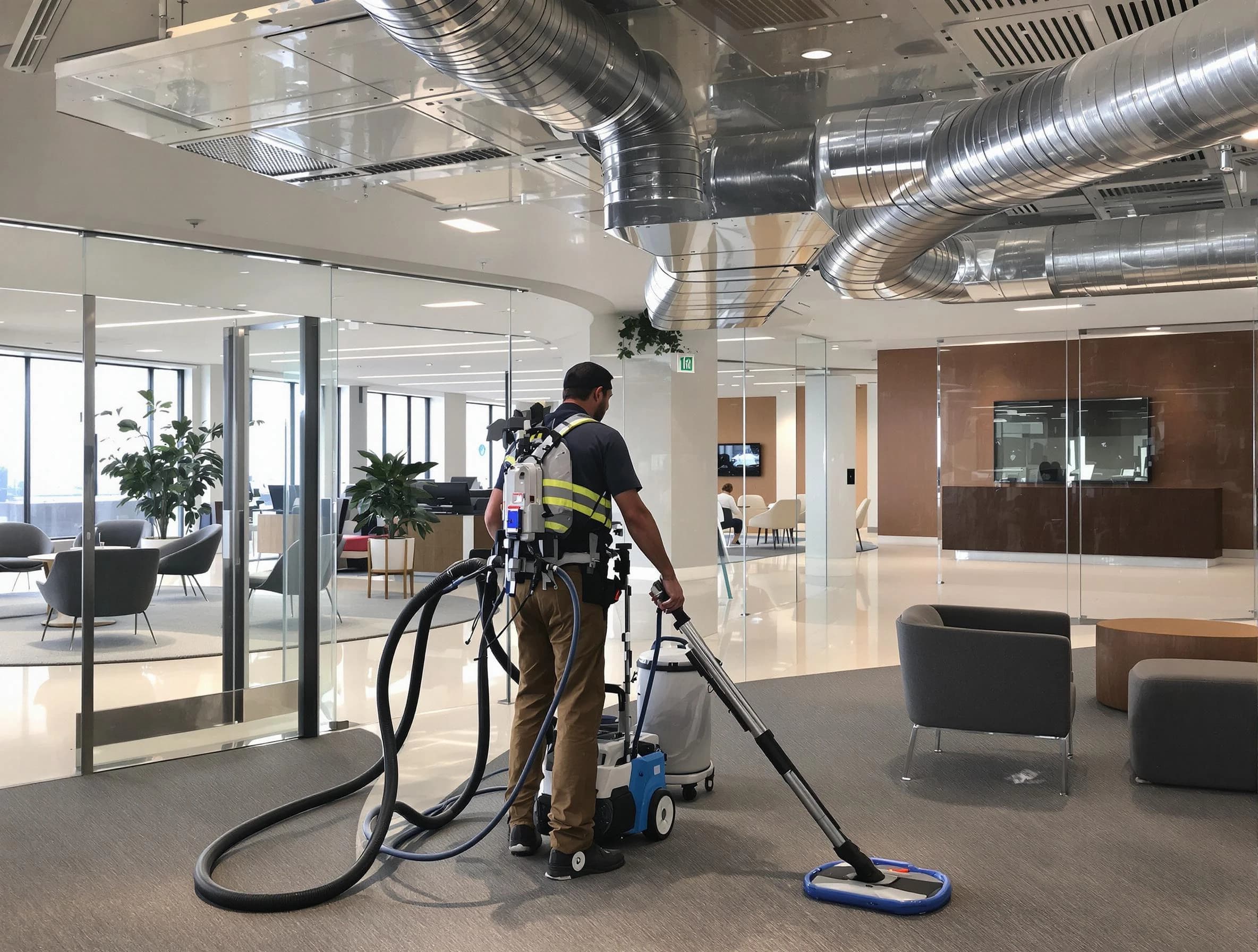 Commercial duct cleaning service by Montrose Air Duct Cleaning in Montrose