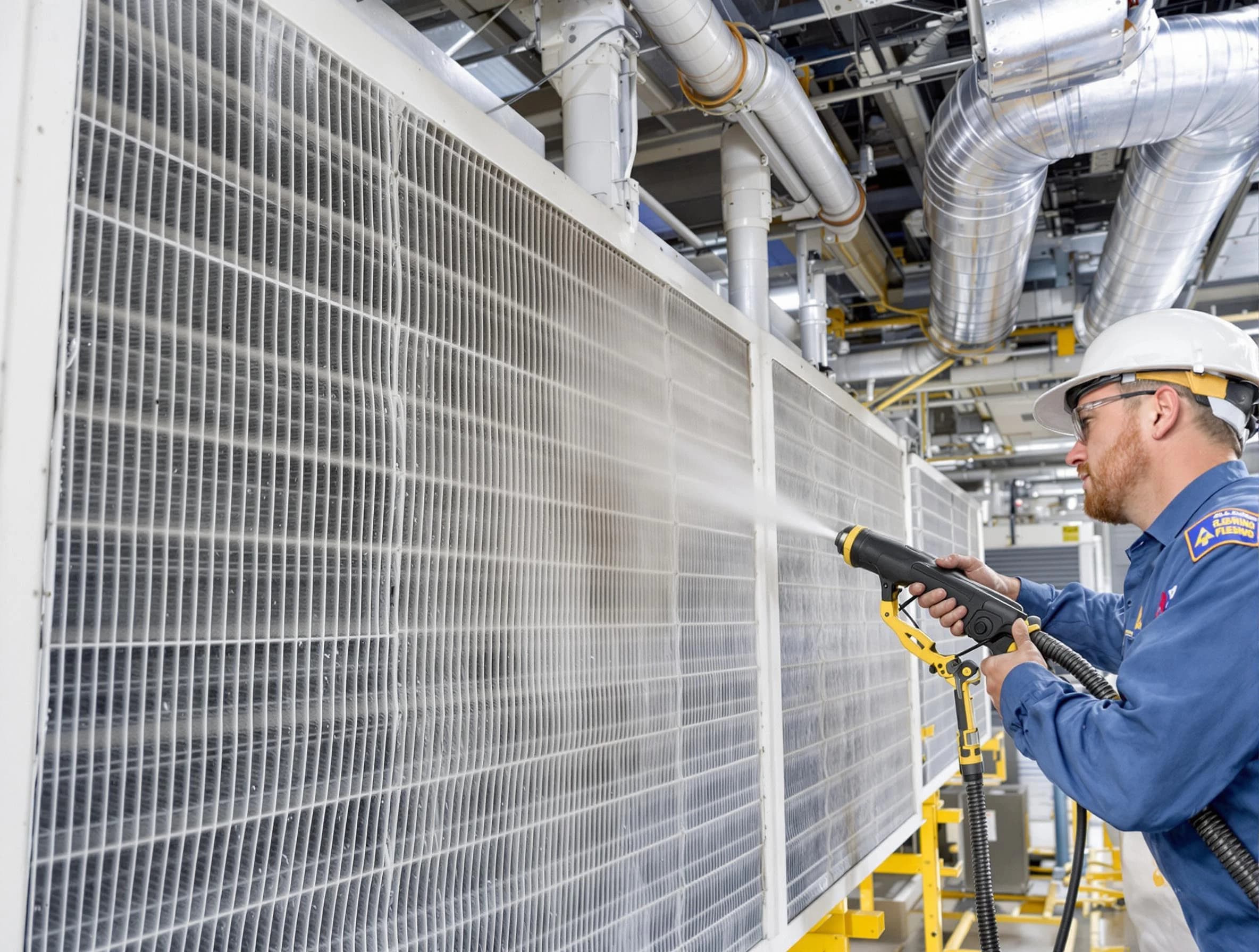 Professional commercial coil cleaning by Montrose Air Duct Cleaning in Montrose