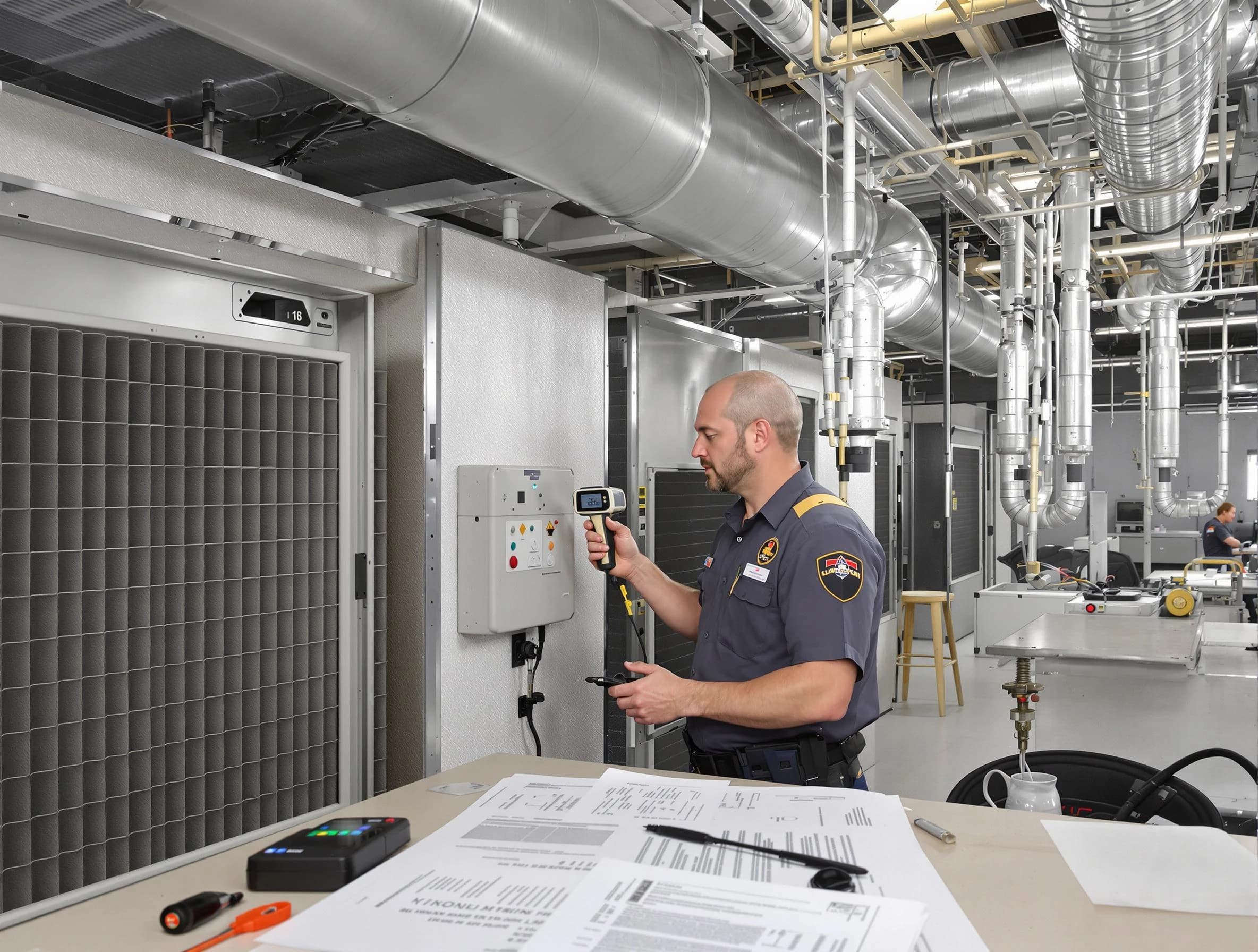 Professional filter system inspection by Montrose Air Duct Cleaning in Montrose