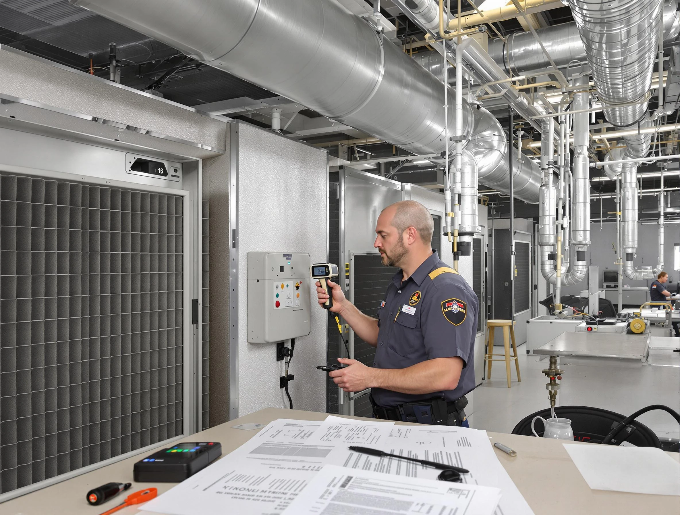 Professional filter system inspection by Montrose Air Duct Cleaning in Montrose